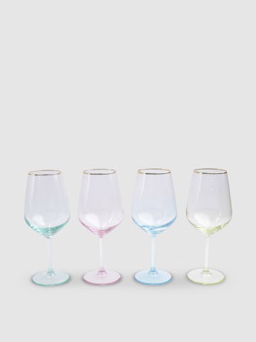 Rainbow Assorted Wine Glasses - Set of 4: image 1