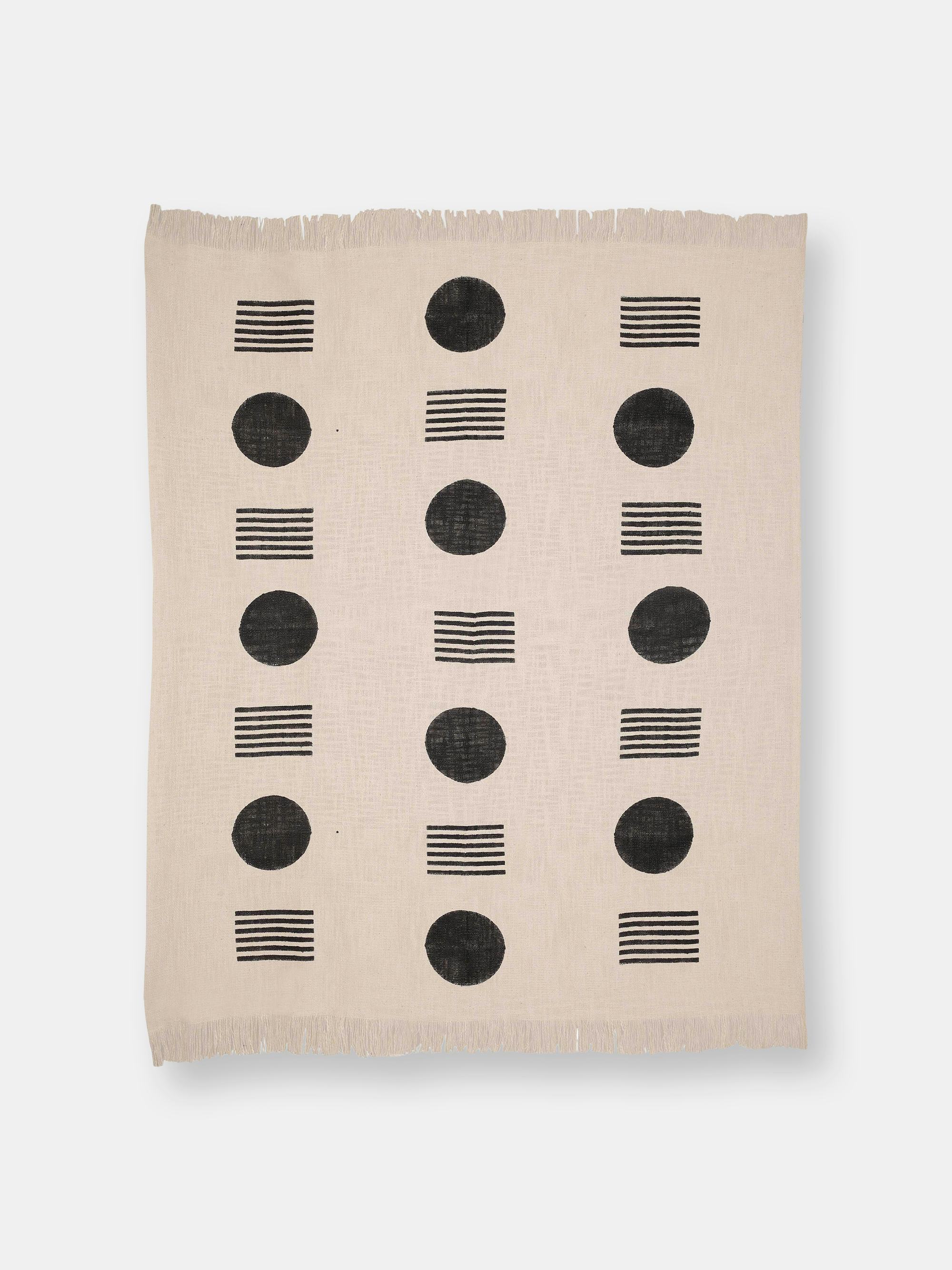 Noir Celestial Throw Blanket, Black - 50x60: image 1