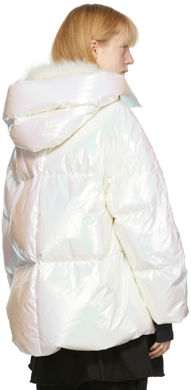 White Iridescent Tellier Jacket: additional image