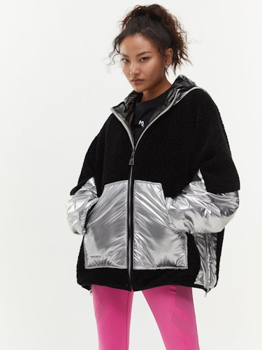 Reversible Metallic Sherpa Jacket: image 1