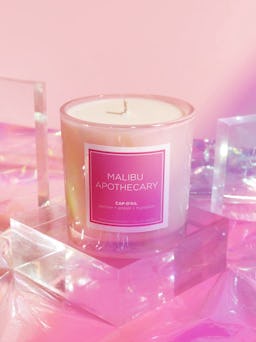 Iridescent Pink Candle: additional image