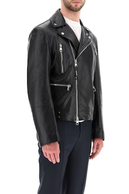 Alexander Mcqueen Leather Biker Jacket: additional image