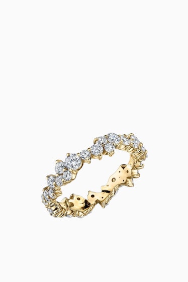 Cocktail Eternity Ring in Yellow Gold: image 1