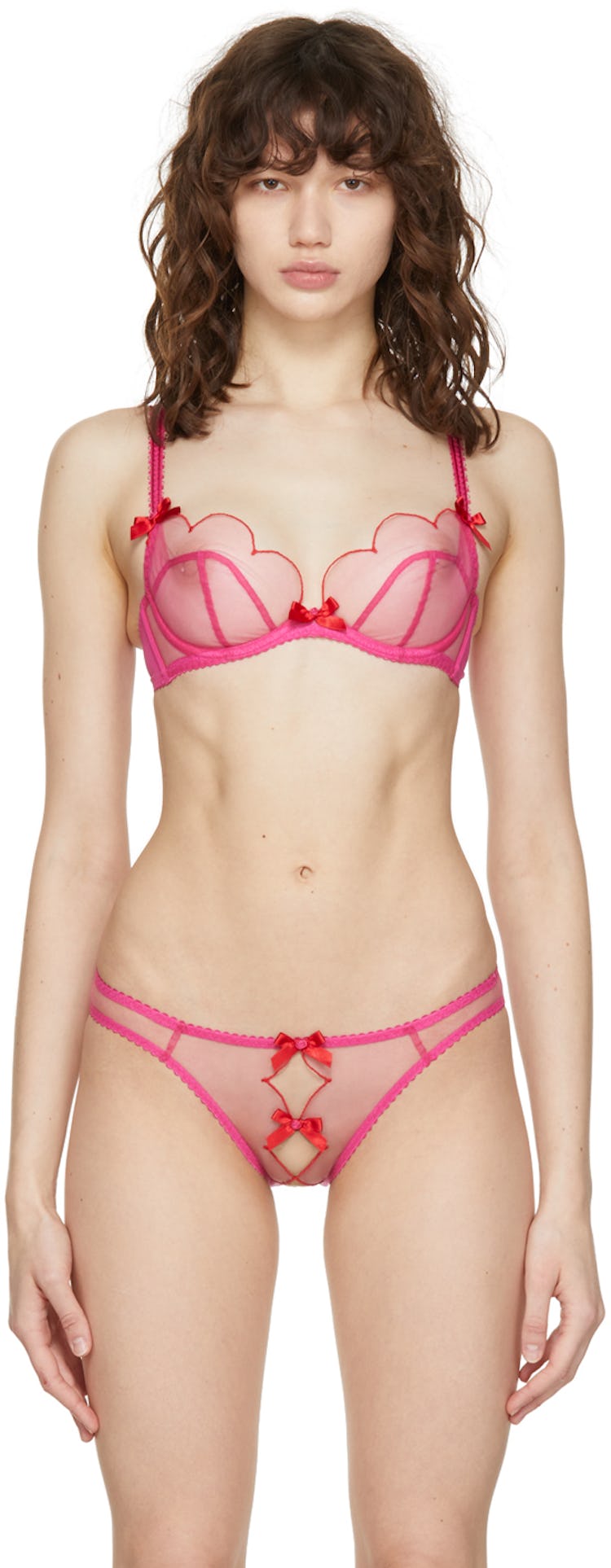 Pink & Red Lorna Bra: image 1