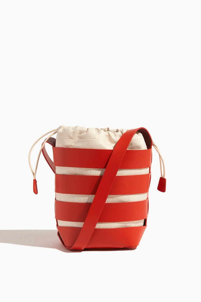 Cage Bucket Bag in Lava/Cherry: image 1