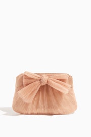 Rayne Pleated Frame Clutch with Bow in Beauty: image 1