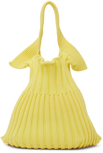 Yellow Fluted Tote: image 1