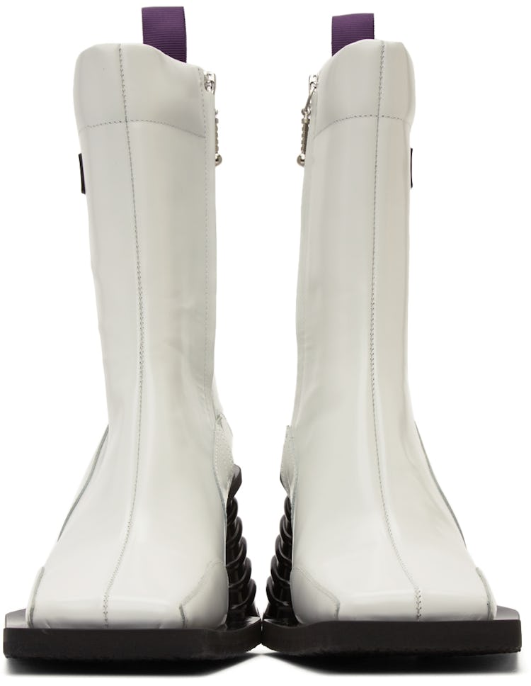 White Gaia Boots: additional image