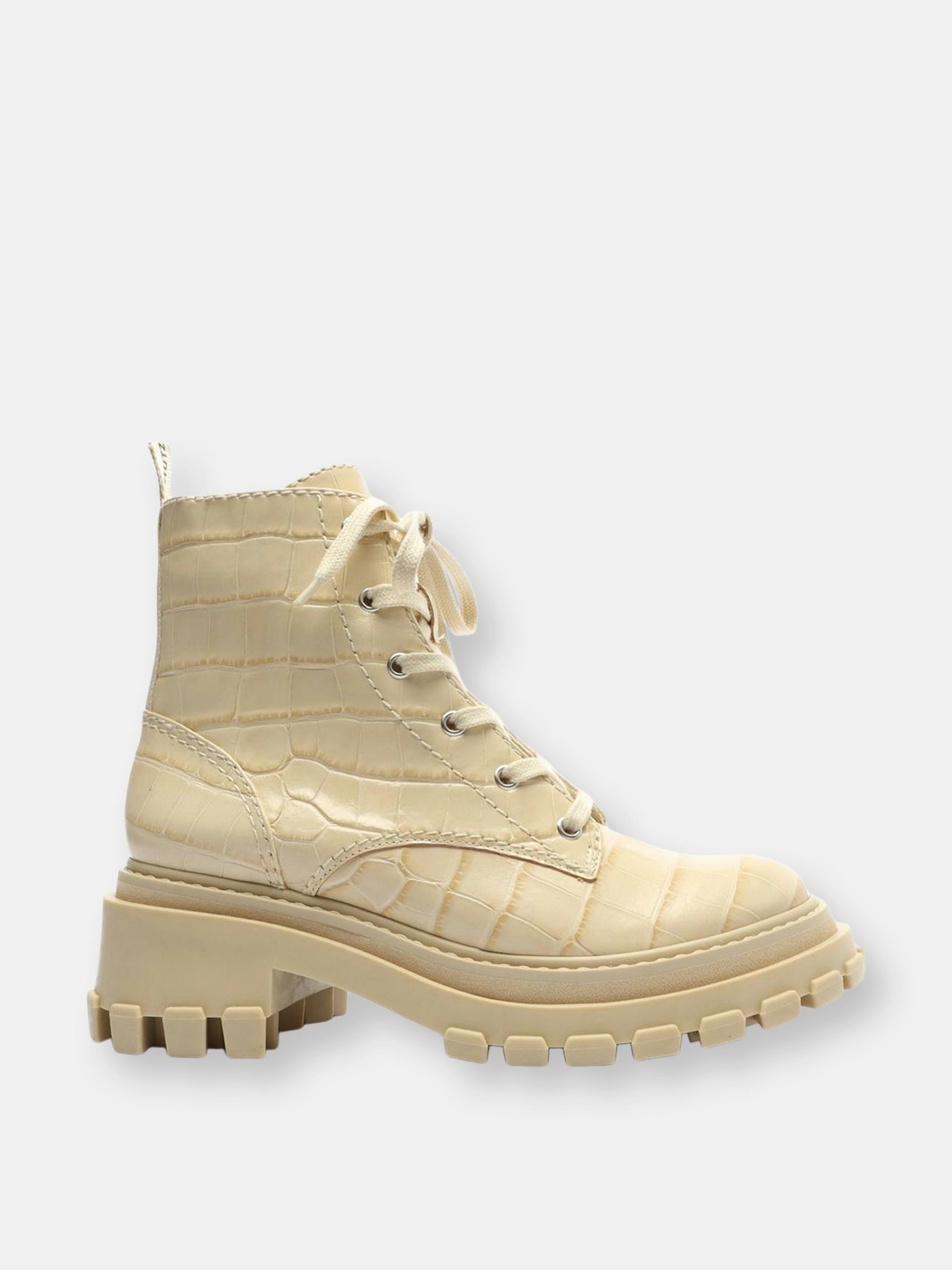 Orly Crocodile-Embossed Leather Bootie: image 1