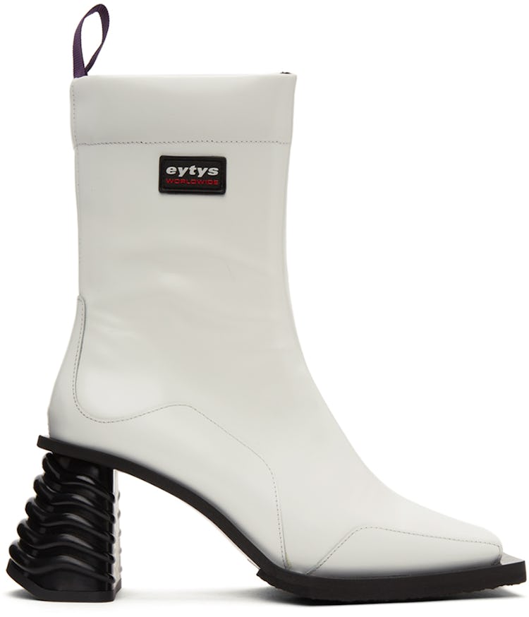 White Gaia Boots: image 1