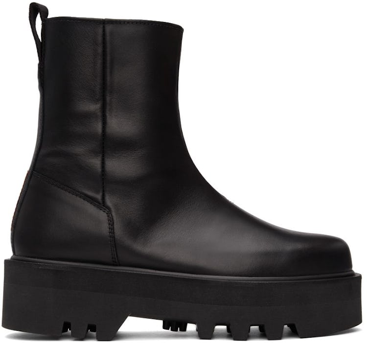 Black Platform Ankle Boots: additional image