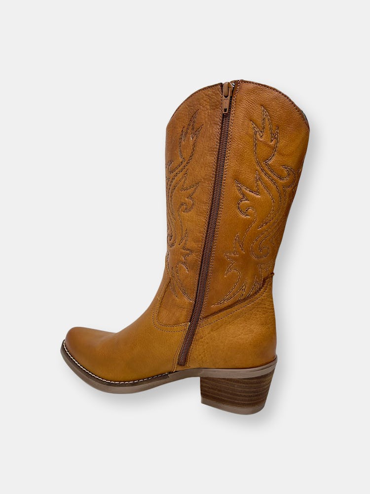 Tucson leather cowboy boots: additional image