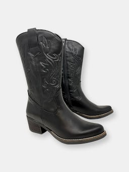 Tucson leather cowboy boots: additional image