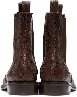 Brown Python Chelsea Boots: additional image