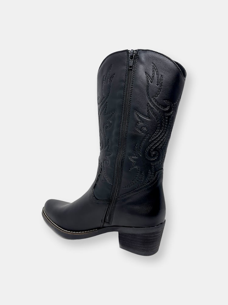 Tucson leather cowboy boots: additional image