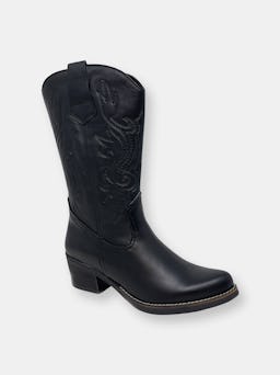 Tucson leather cowboy boots: additional image