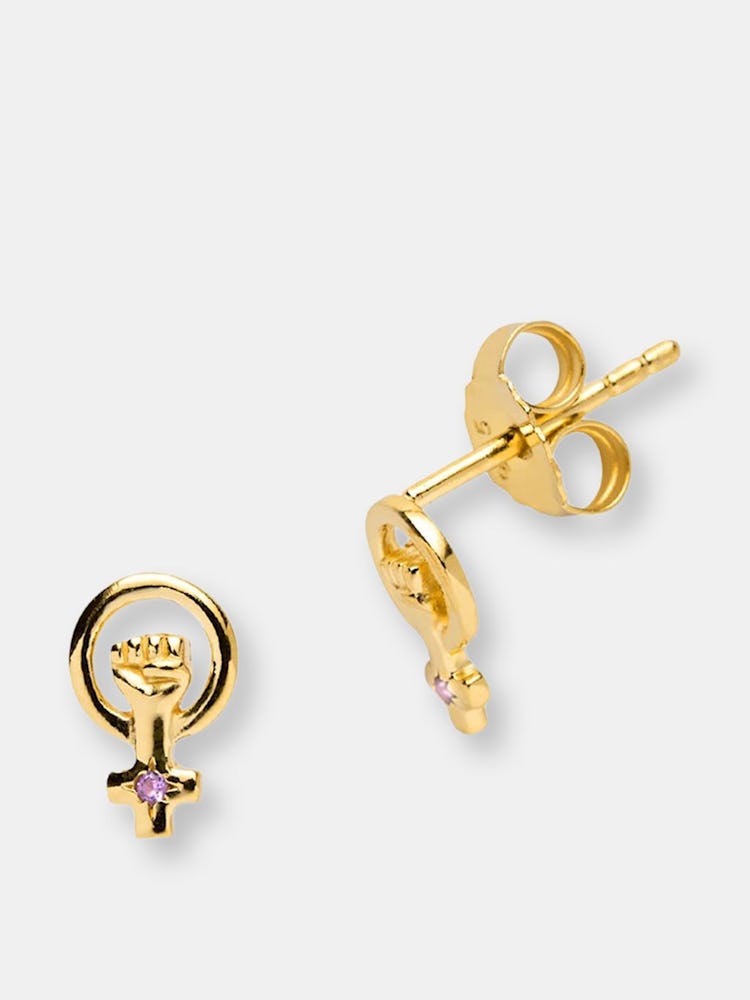 Woman Power Stud Earring: image 1