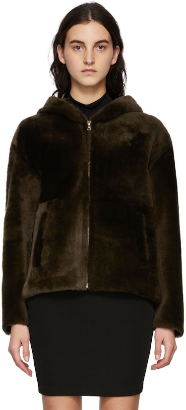 Brown Shearling Lacon Jacket: image 1