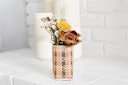 Decorative Dried Flowers in Mini Bidayuh Storage Basket: additional image
