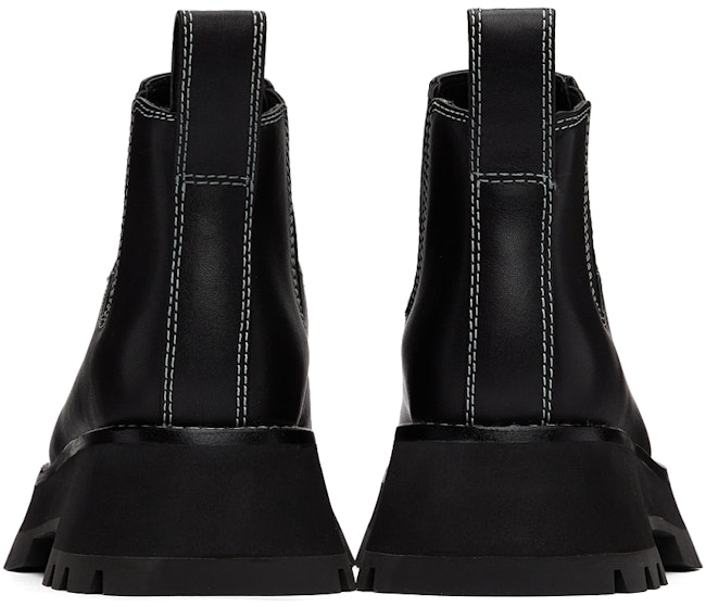 Black Short Lug Sole Kate Chelsea Boots: additional image