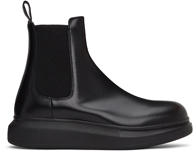 Black Hybrid Chelsea Boots: image 1