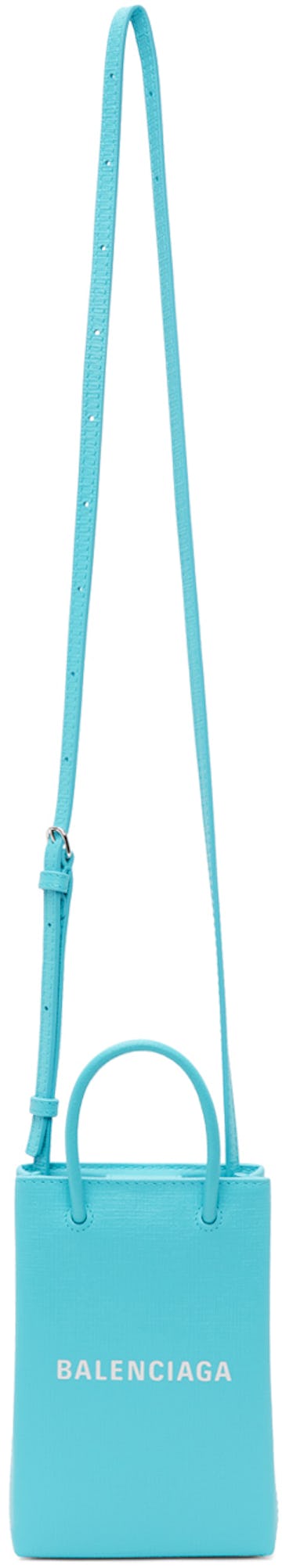 Blue Shopping Phone Holder Bag: image 1