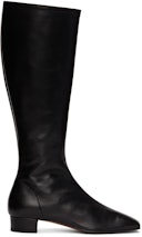 Black Leather Edie Boots: image 1