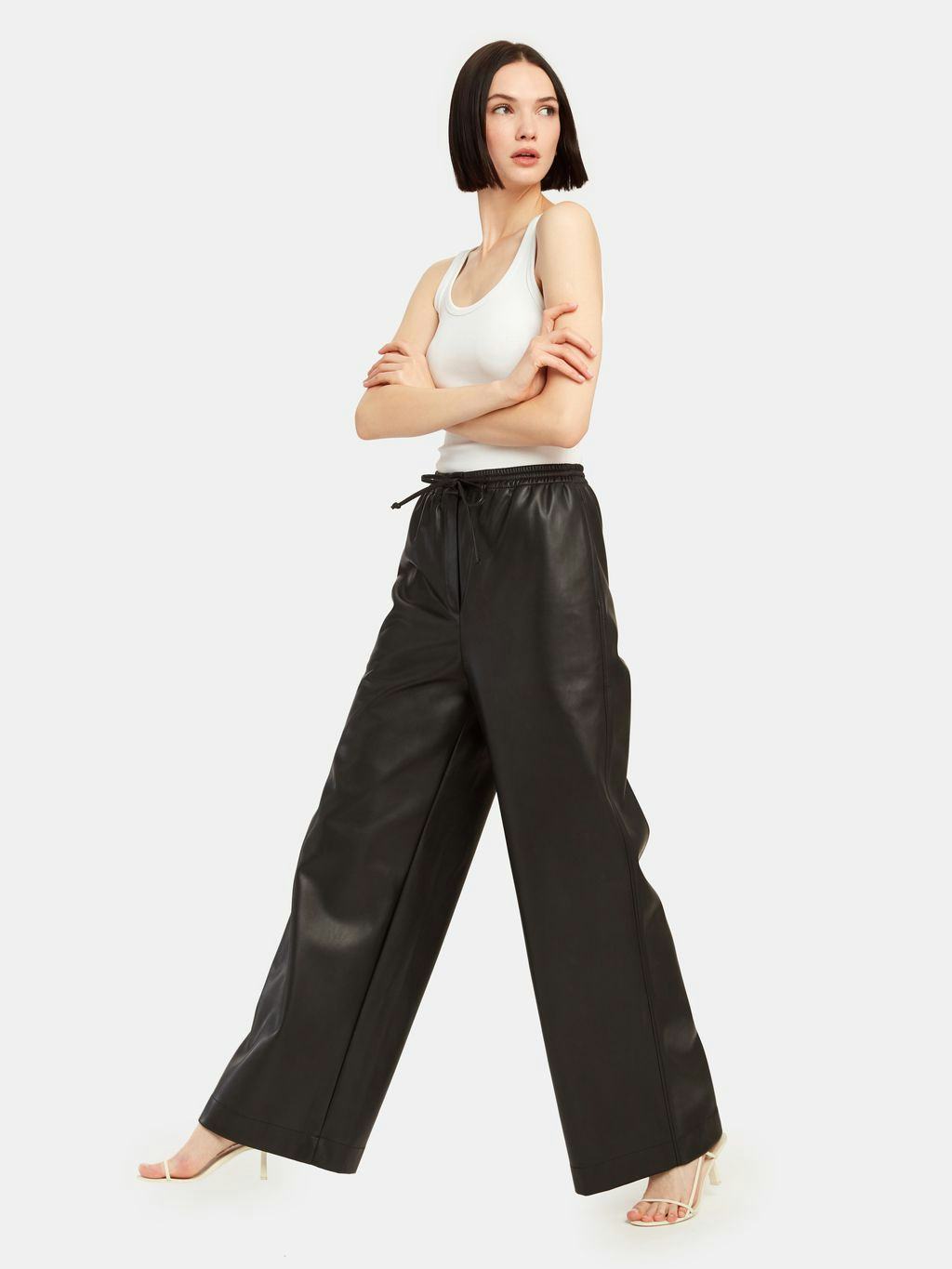 Wide Leg Track Pants: image 1