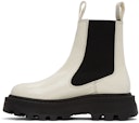 White Scrambler Chelsea Boots: additional image