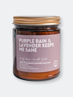 Purple Rain & Lavender Keeps Me Sane Candle: image 1