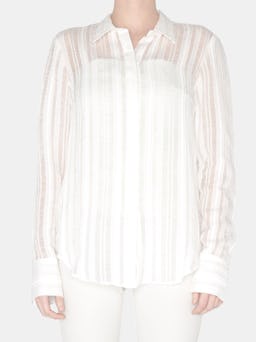 Savon Sheer Stripe Shirt: additional image