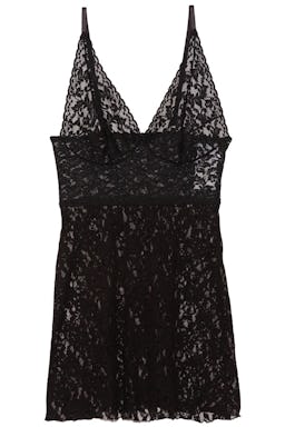 Retro Plunge Chemise in Black: image 1