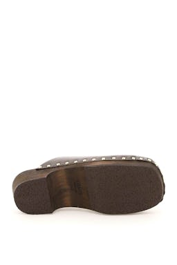 Khaite Lucca Leather Clogs: additional image