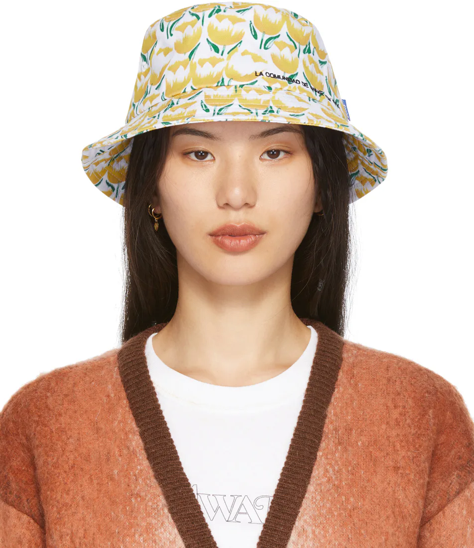 Yellow Floral 'La Comunidad' Bucket Hat
