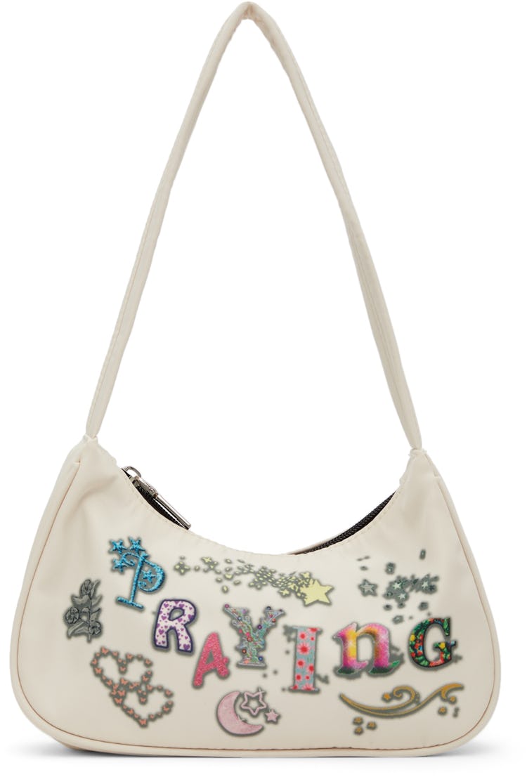 SSENSE Exclusive Off-White Sticker Bag: image 1