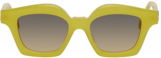 Yellow Browline Sunglasses: image 1