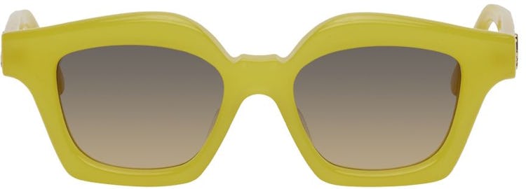 Yellow Browline Sunglasses: image 1