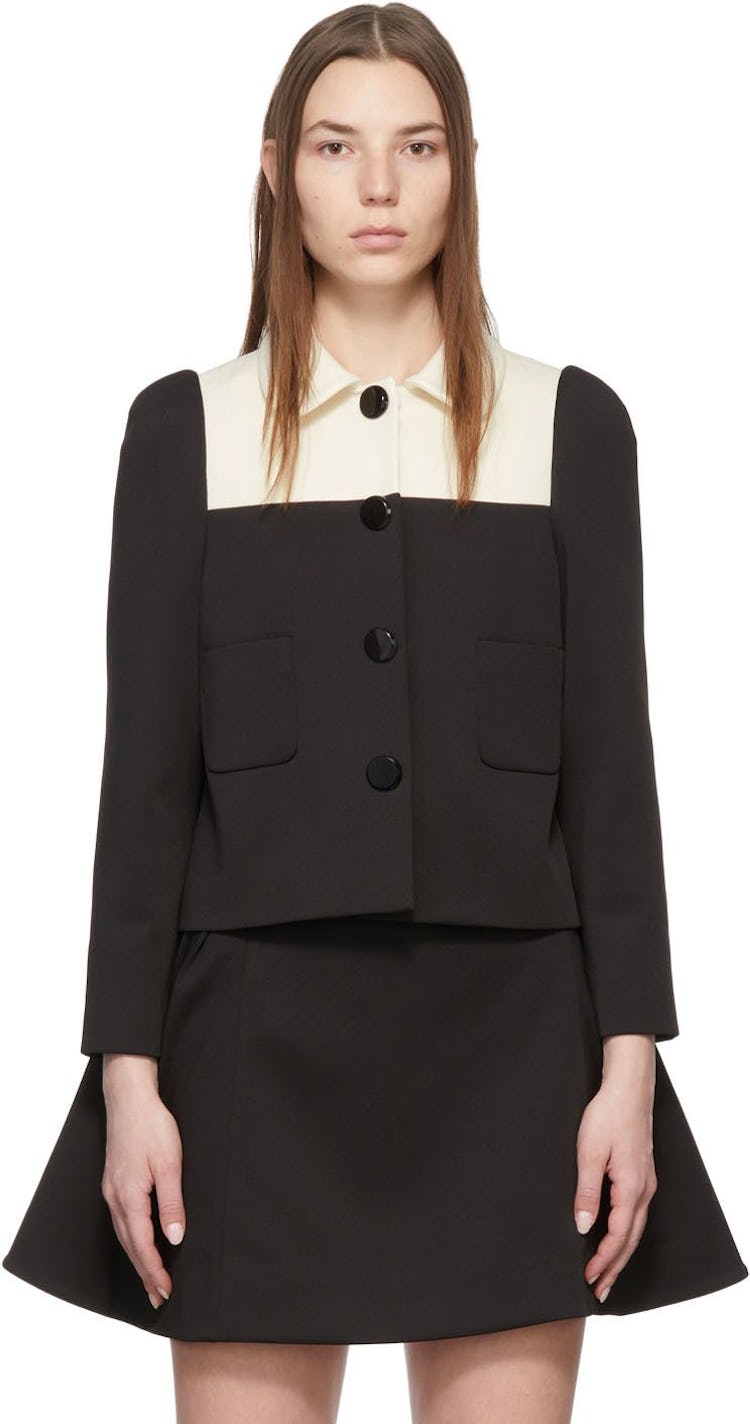 Black & White Patchwork Jacket: image 1