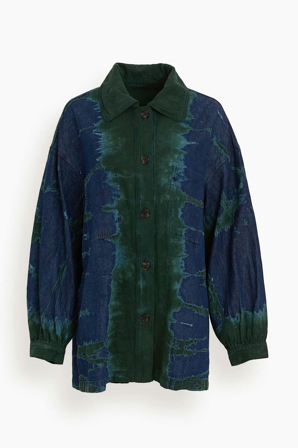 Tie Dye Explorer Jacket in Kelly Storm: image 1