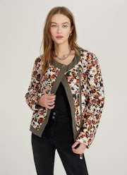 Floral Asymmetrical Jacket: image 1