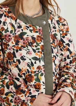 Floral Asymmetrical Jacket: additional image