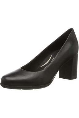 Geox Womens/Ladies Annya Leather Court Shoes (Black): additional image