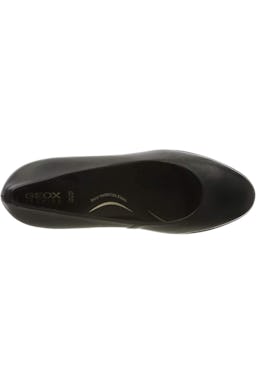 Geox Womens/Ladies Annya Leather Court Shoes (Black): image 1