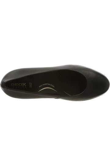 Geox Womens/Ladies Annya Leather Court Shoes (Black): image 1