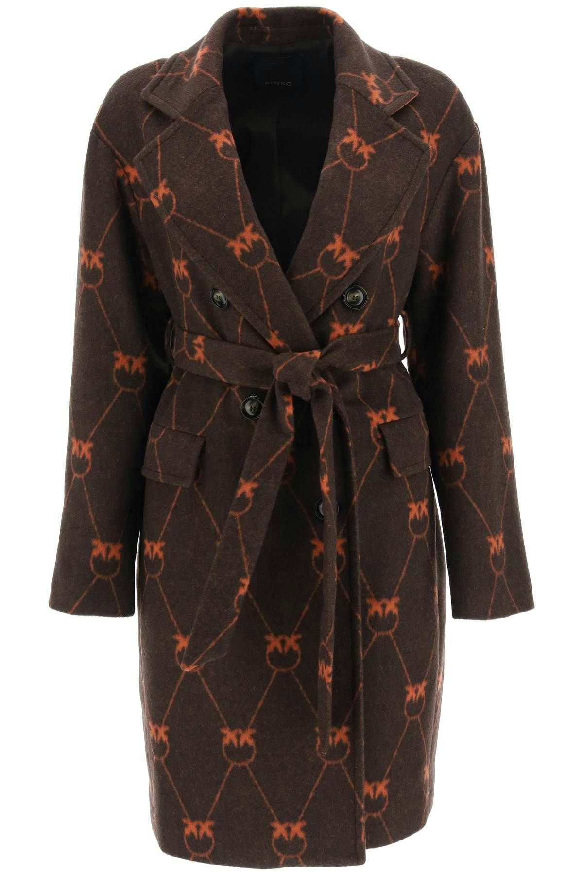 Pinko Monogram Jacquard Coat: image 1