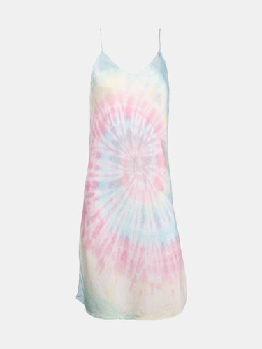 Multi Tie Dye Mini Slip Dress: additional image