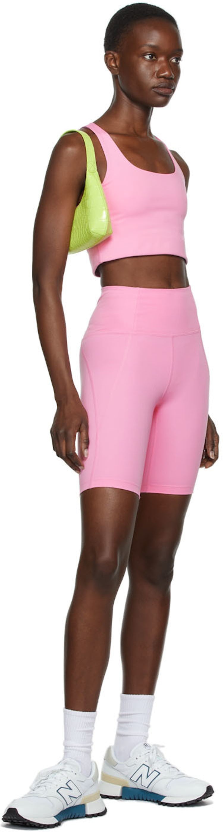 SSENSE Exclusive Pink Bike Shorts: additional image