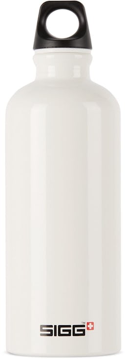 White Aluminum Traveller Classic Bottle, 600 mL: additional image