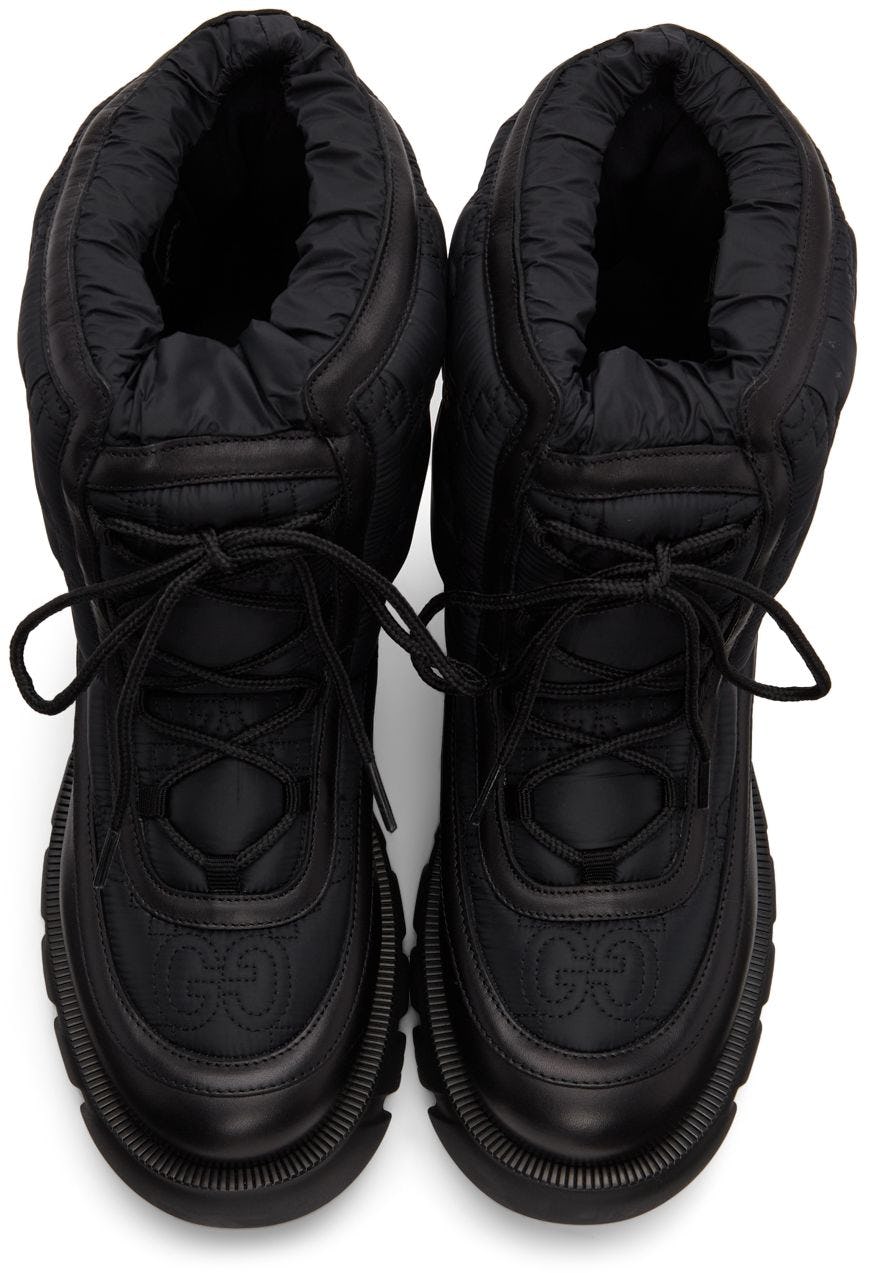 Black GG Ankle Boots: image 1