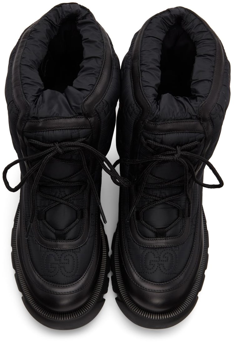 Black GG Ankle Boots: image 1